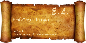 Erényi Linda névjegykártya